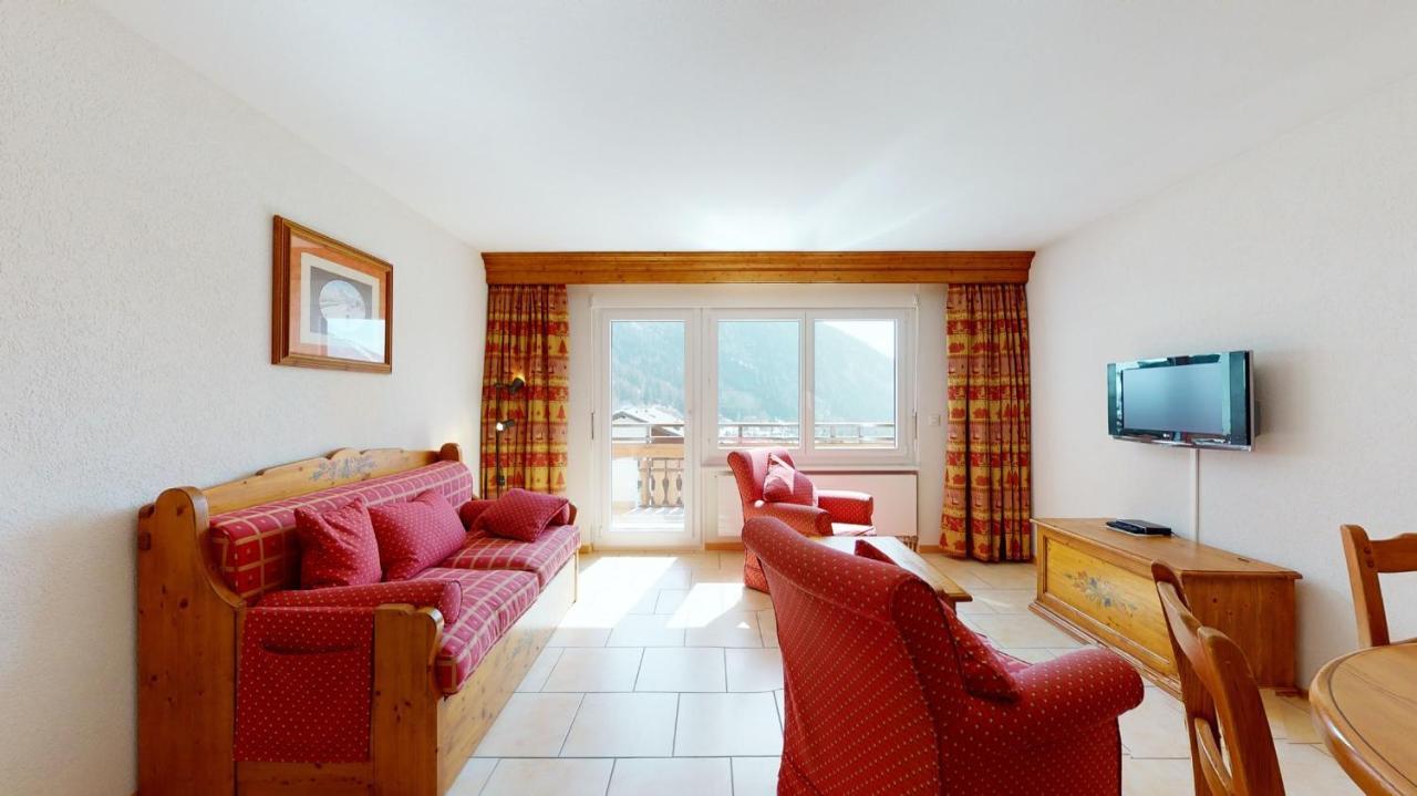 Gonenstein Residence In Leukerbad, Entire Apartment/Studio With Balcony Bagian luar foto