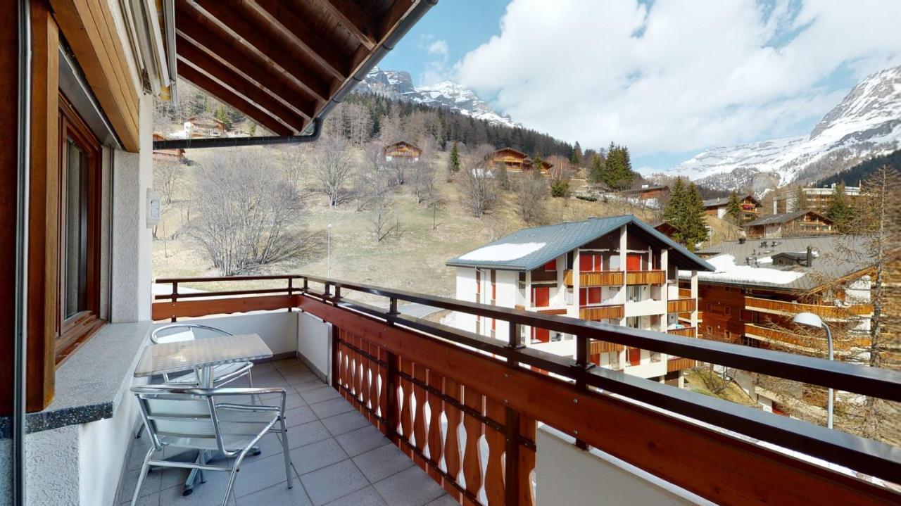 Gonenstein Residence In Leukerbad, Entire Apartment/Studio With Balcony Bagian luar foto