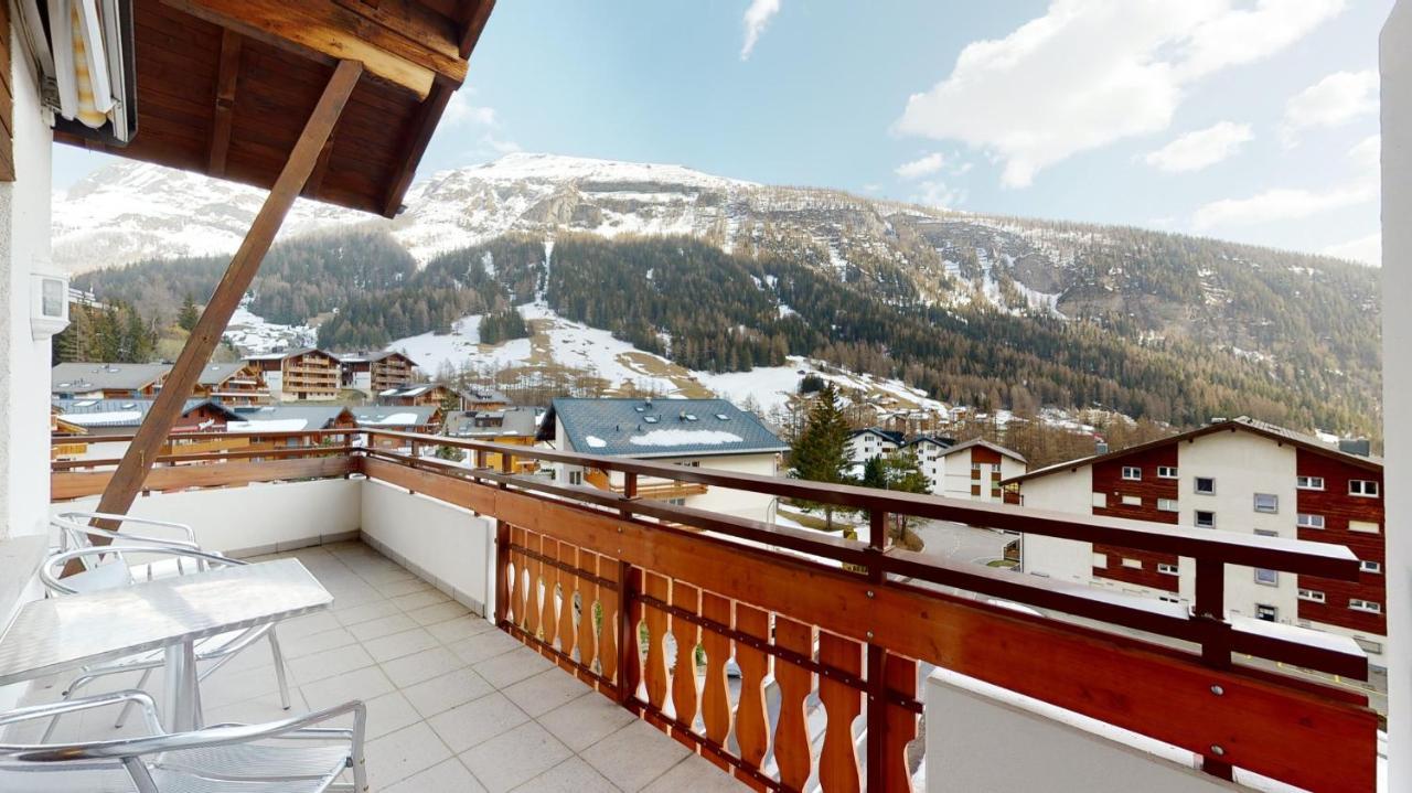 Gonenstein Residence In Leukerbad, Entire Apartment/Studio With Balcony Bagian luar foto